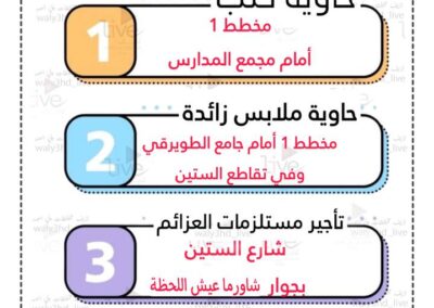 حاويات كتب وملابس